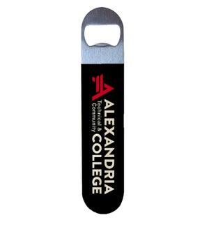 Mascot Logo Alexandria College Bottle Opener